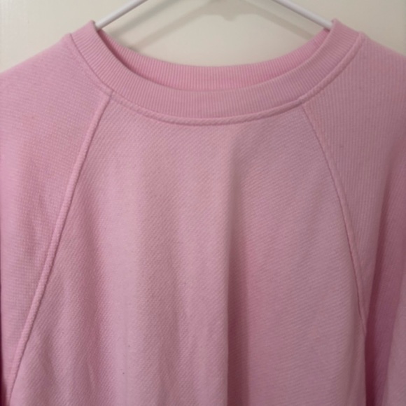 Aerie light Pink Women's oversized long sleeve Sweatshirt size S - Picture 3 of 11